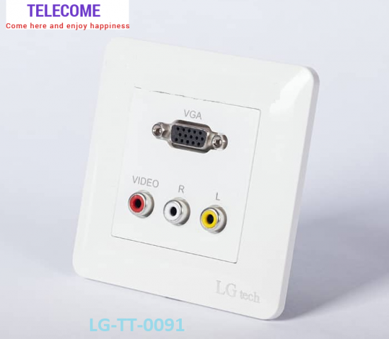 Ổ cắm âm tường cổng VGA và Audio 